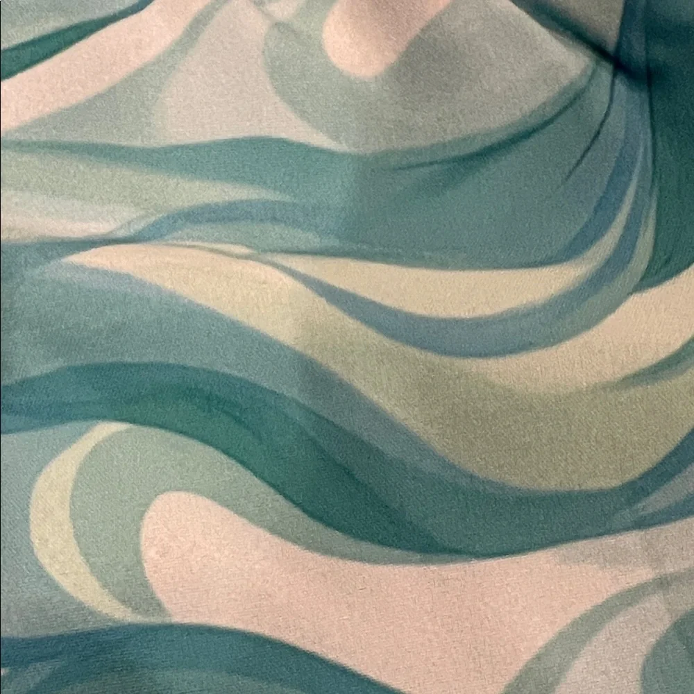 Kids Swim Trunks - Blue Wave Pattern size 3-6 months